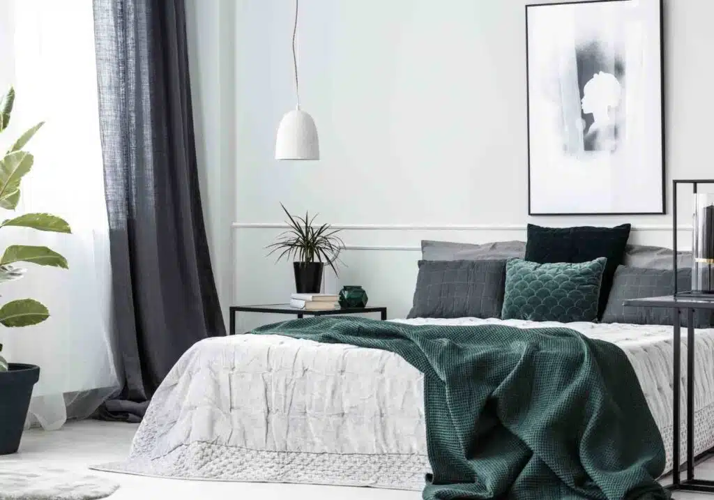 Chambre à coucher d'un appartement F4 à Ajaccio