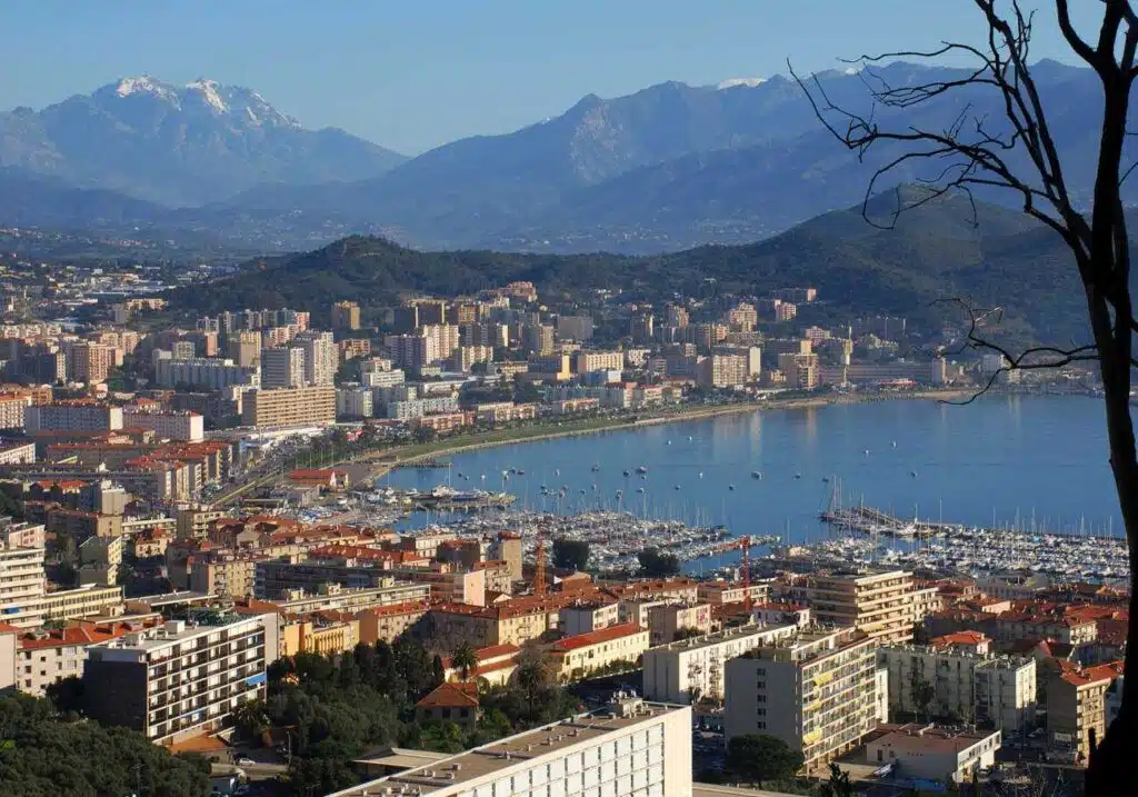 Vue de la baie d'Ajaccio
