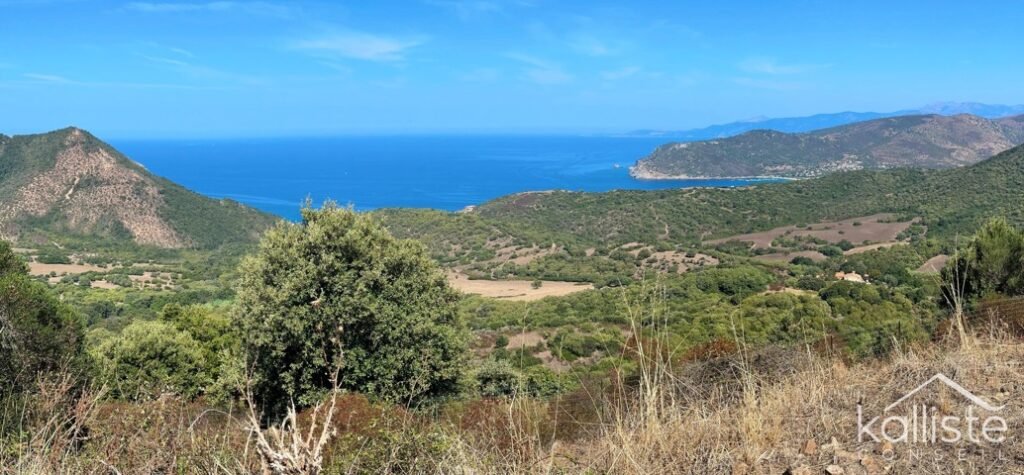 VILLANOVA – Terrain à bâtir dominant le magnifique Golfe de Lava