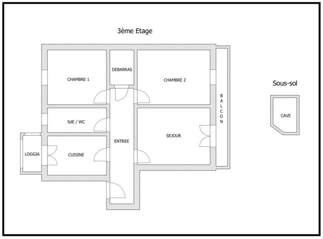 Appartement T3 Ajaccio Place Miot diapo 9