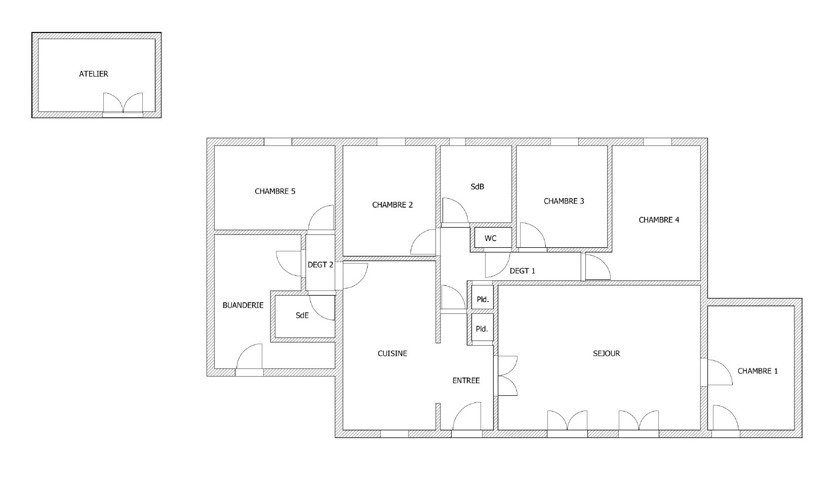 Maison familiale 5 chambres avec jardin et parking – Sarrola diapo 14