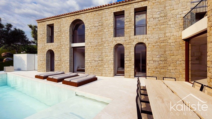 VILLANOVA – Terrain avec permis surplombant le Golfe de Lava diapo 7