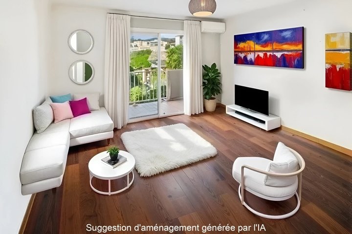 Grand F2 avec CAVE dans petit immeuble, secteur Mezzavia.