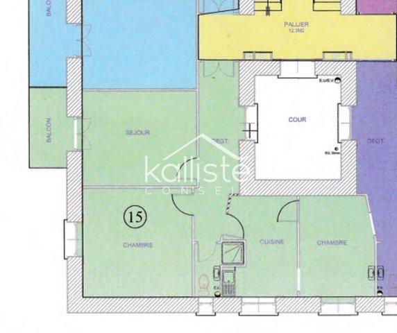 Appartement 3 pièces avec balcon – Secteur Trottel, Ajaccio diapo 1