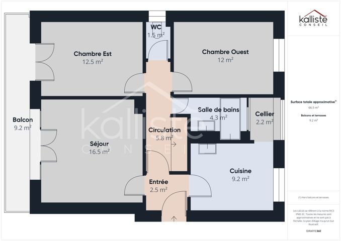 Ajaccio Loretto – Appartement 3 pièces traversant avec balcon et vue dégagée - photo 9