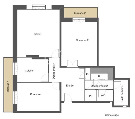 Appartement 3 pièces 87m² - photo 8