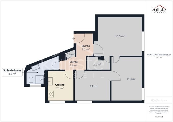 Ajaccio – T3 rue Colomba, à deux pas de la place Miot - photo 8