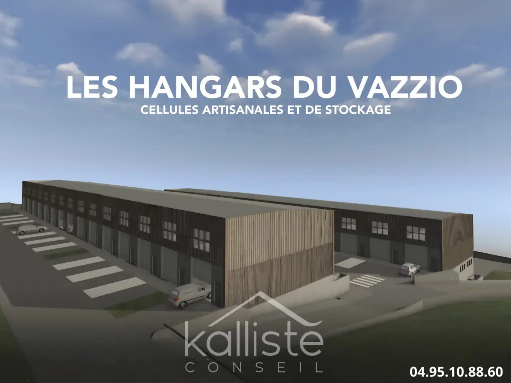 Hangar neuf à vendre – Route du Vazzio – 158m² Hangar neuf à vendre – Route du Vazzio – 158m²